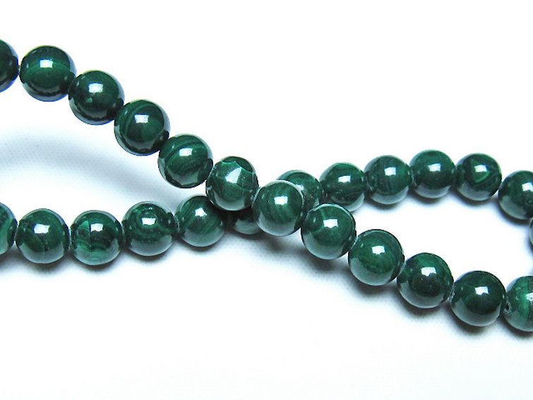 マラカイト ブレスレット 7mm [t115-4619] 2枚目