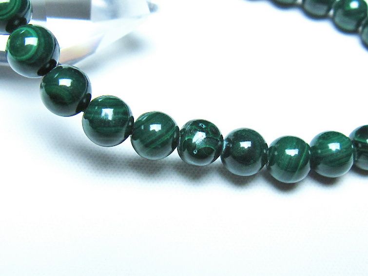 マラカイト ブレスレット 7mm [t115-4619] 3枚目