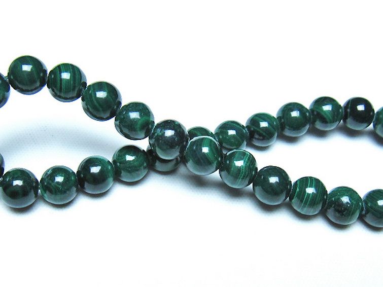 マラカイト ブレスレット 7mm [t115-4622] 2枚目