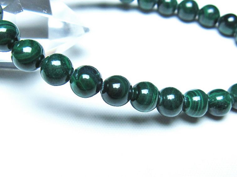 マラカイト ブレスレット 7mm [t115-4622] 3枚目