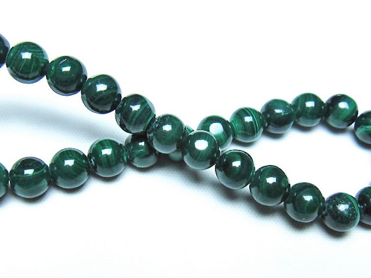 マラカイト ブレスレット 6mm [t115-4630] 2枚目