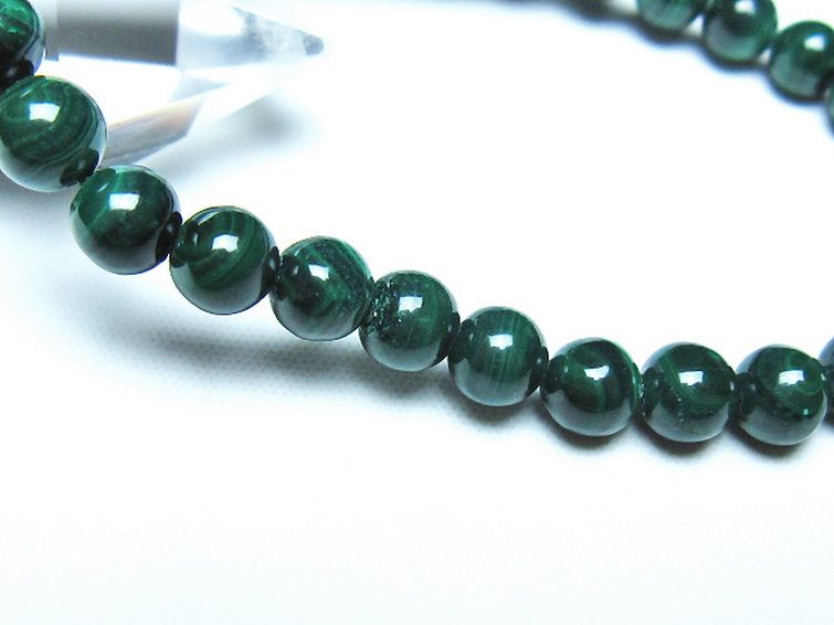 マラカイト ブレスレット 6mm [t115-4630] 3枚目