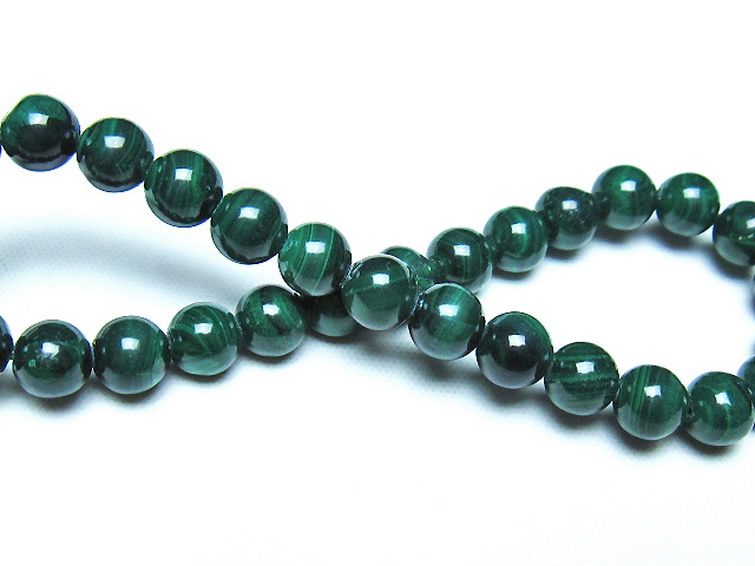 マラカイト ブレスレット 6mm [t115-4631] 2枚目