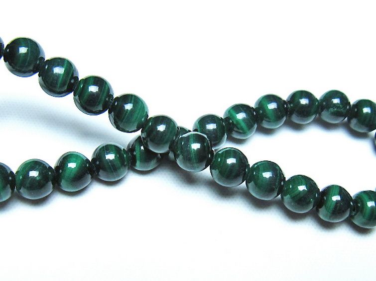 マラカイト ブレスレット 6mm [t115-4661] 2枚目