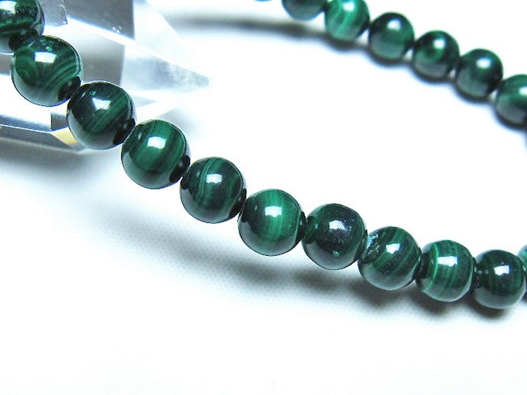 マラカイト ブレスレット 7mm [t115-4667] 3枚目