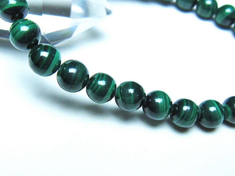 マラカイト ブレスレット 7mm [t115-4672] 3枚目