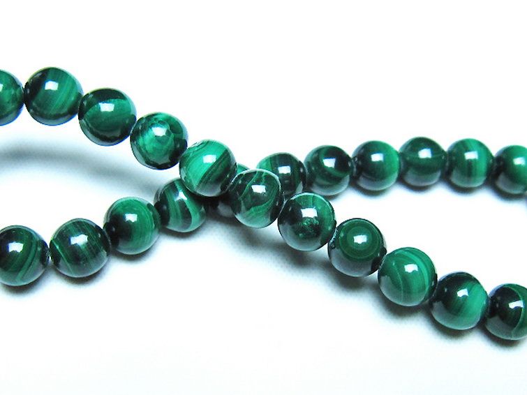 マラカイト ブレスレット 7mm [t115-4681] 2枚目