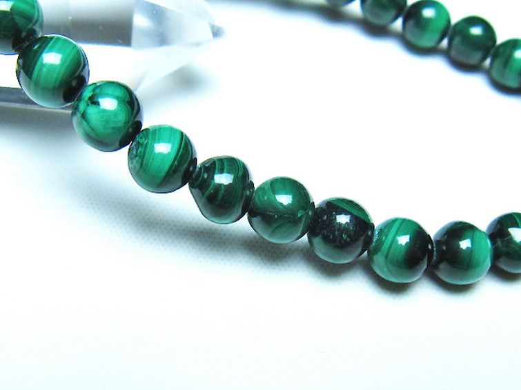 マラカイト ブレスレット 7mm [t115-4681] 3枚目