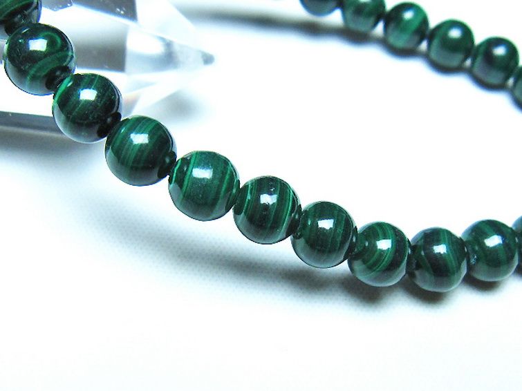 マラカイト ブレスレット 7mm [t115-4683] 3枚目