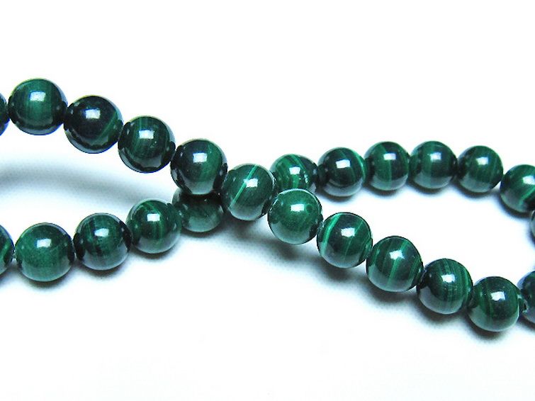 マラカイト ブレスレット 7mm [t115-4685] 2枚目