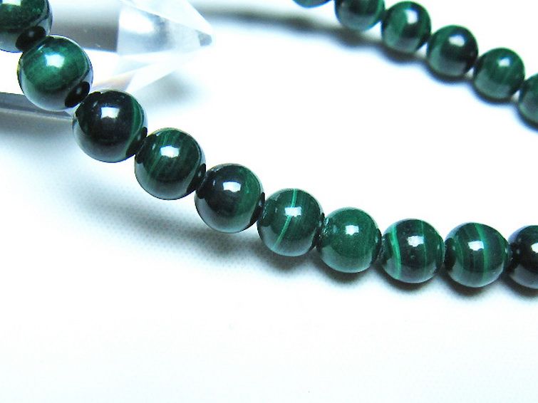 マラカイト ブレスレット 7mm [t115-4685] 3枚目