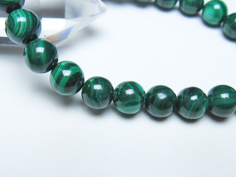 マラカイト ブレスレット 8mm [t115-4698] 3枚目