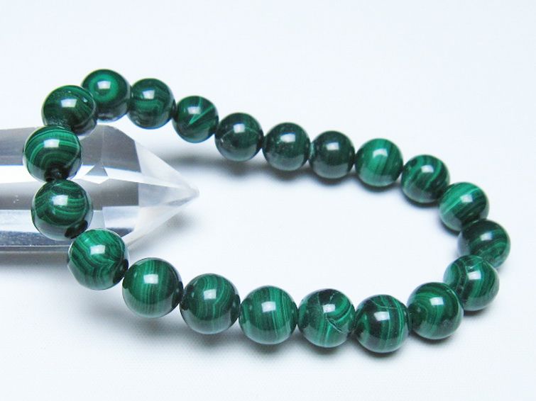 マラカイト ブレスレット 10mm [t115-4700] 1枚目