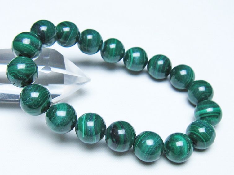 マラカイト ブレスレット 11mm [t115-4703] 1枚目