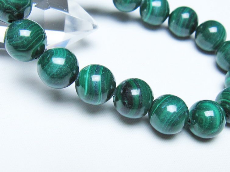 マラカイト ブレスレット 11mm [t115-4703] 3枚目