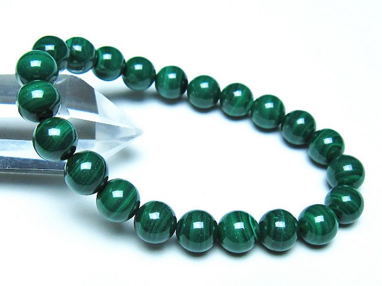 マラカイト ブレスレット 9mm [t115-4716] 1枚目