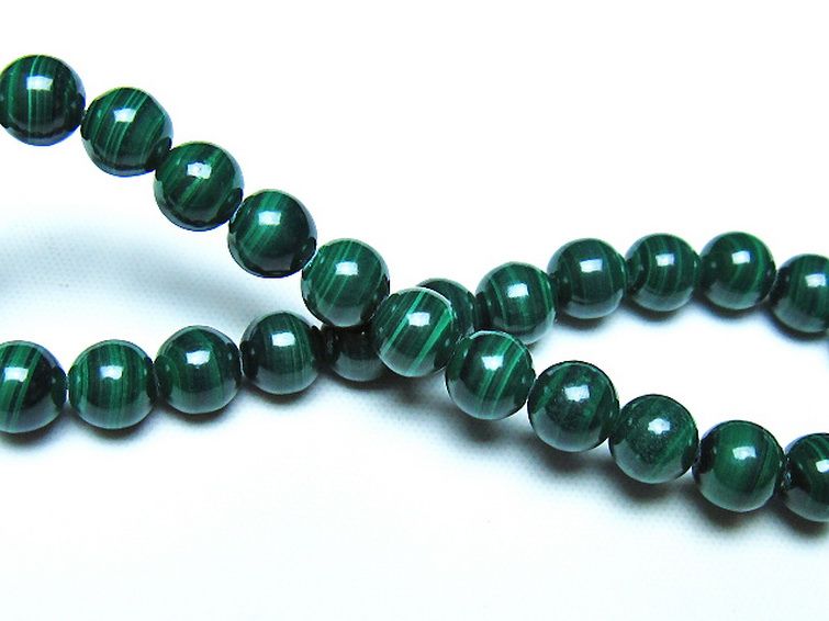 マラカイト ブレスレット 7mm [t115-4720] 2枚目