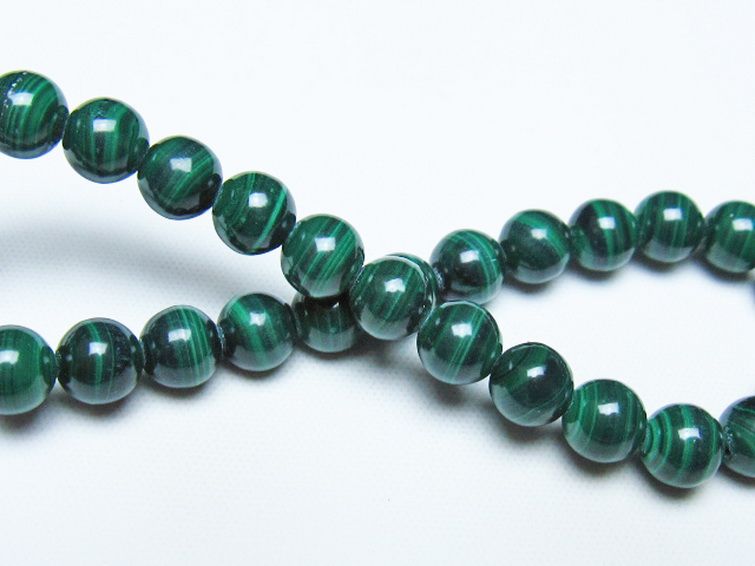 マラカイト ブレスレット 7mm [t115-4721] 2枚目