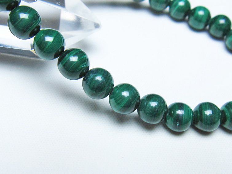 マラカイト ブレスレット 7mm [t115-4725] 3枚目