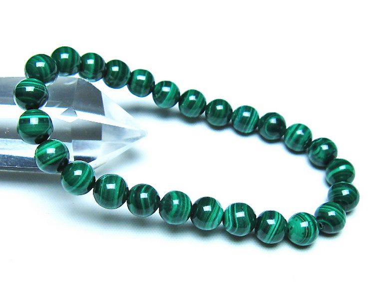 マラカイト ブレスレット 7mm [t115-4727] 1枚目