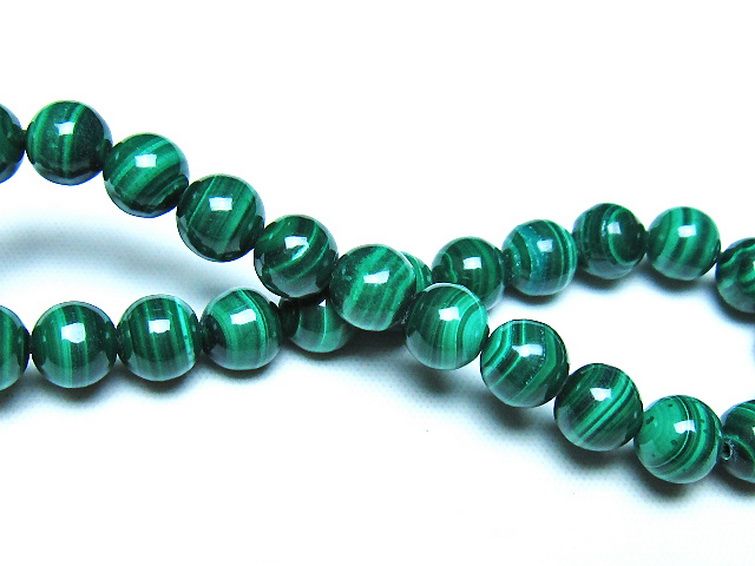 マラカイト ブレスレット 7mm [t115-4727] 2枚目