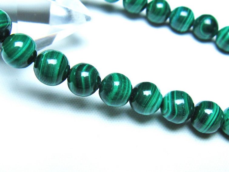 マラカイト ブレスレット 7mm [t115-4727] 3枚目