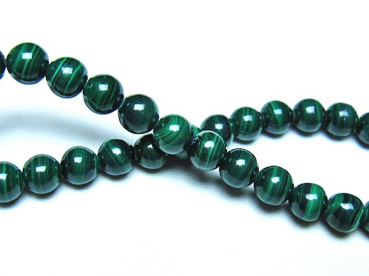 マラカイト ブレスレット 6mm [t115-4732] 2枚目