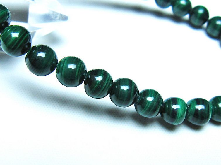 マラカイト ブレスレット 6mm [t115-4732] 3枚目