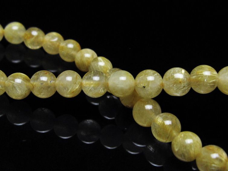 ゴールドタイチンルチル ブレスレット 5mm [t116-12924] 2枚目