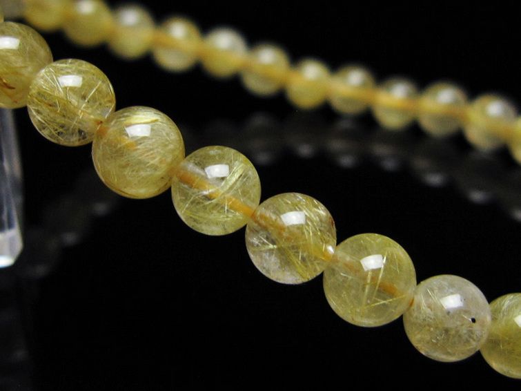 ゴールドタイチンルチル ブレスレット 6mm [t116-12926] 3枚目