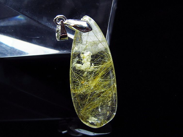 プラチナ入水晶 ペンダント [T12-1742] 2枚目