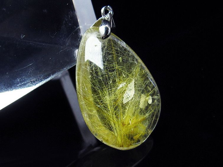 プラチナ入水晶 ペンダント [T12-1783] 3枚目