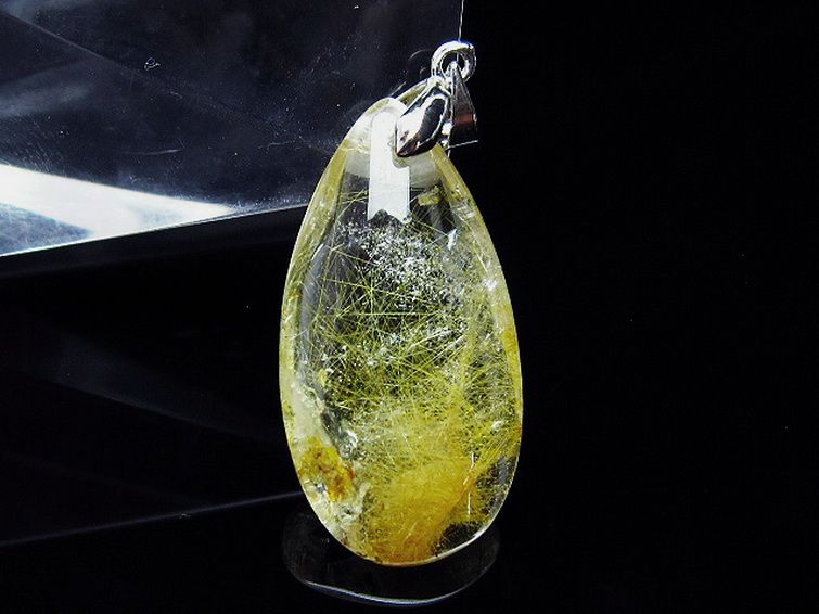 プラチナ入水晶 ペンダント [T12-1790] 2枚目