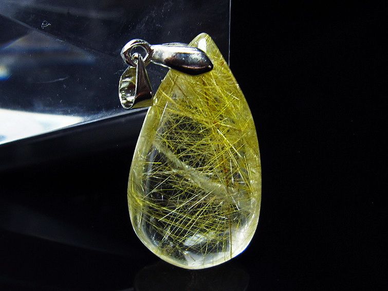 プラチナ入水晶 ペンダント [T12-1798] 2枚目