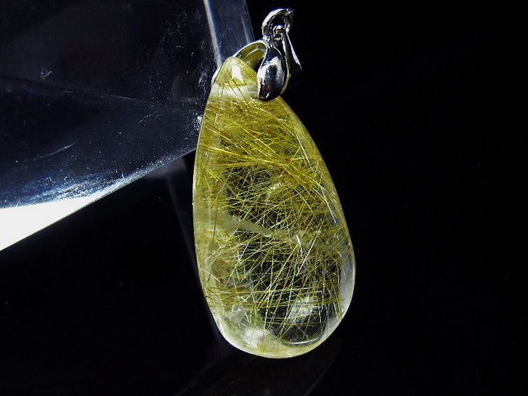 プラチナ入水晶 ペンダント [T12-1798] 3枚目