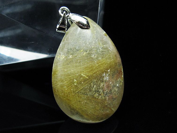 プラチナ入水晶 ペンダント [T12-1817] 2枚目