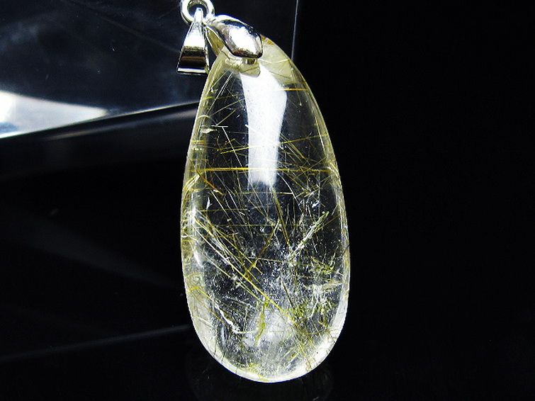 プラチナ入水晶 ペンダント [T12-1889] 2枚目