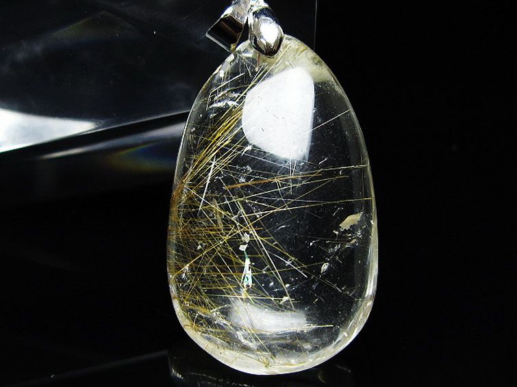 プラチナ入水晶 ペンダント [T12-1890] 2枚目