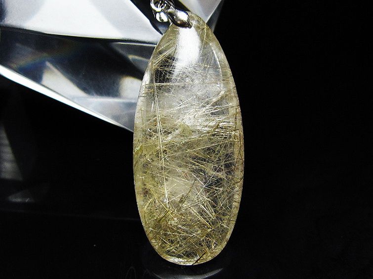 プラチナ入水晶 ペンダント [T12-1904] 2枚目