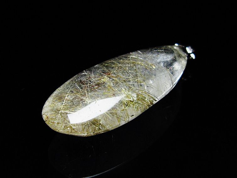 プラチナ入水晶 ペンダント [T12-1904] 3枚目