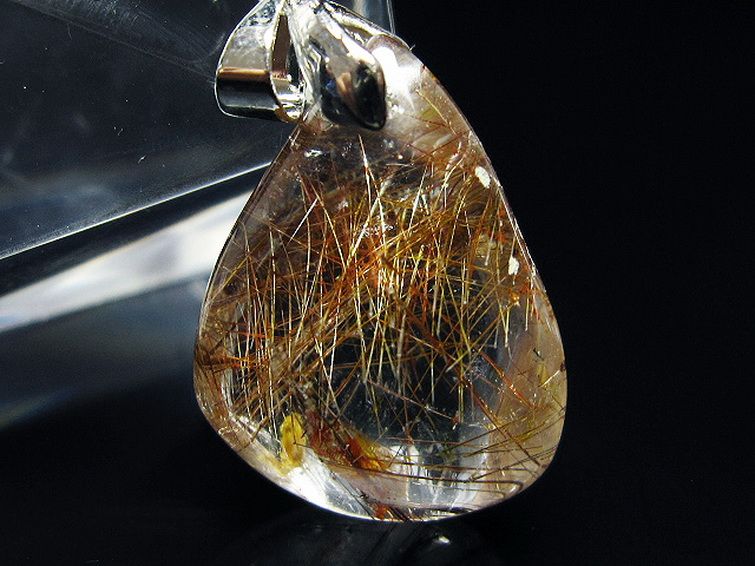 プラチナ入水晶 ペンダント [T12-1923] 2枚目