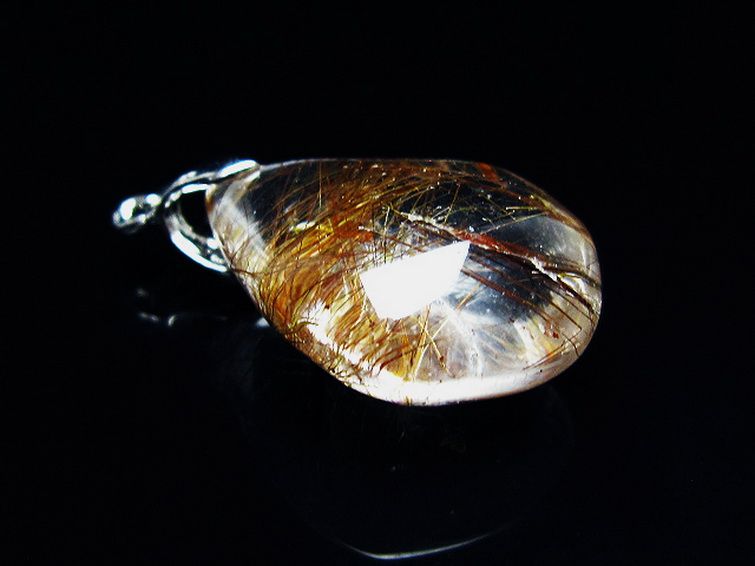 プラチナ入水晶 ペンダント [T12-1923] 3枚目