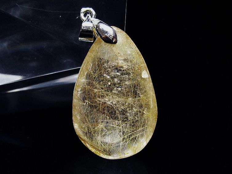 プラチナ入水晶 ペンダント [T12-1930] 1枚目