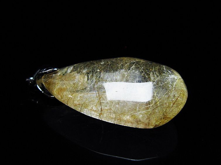 プラチナ入水晶 ペンダント [T12-1930] 3枚目