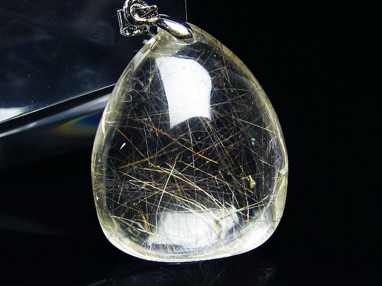 プラチナ入水晶 ペンダント [T12-1954] 2枚目