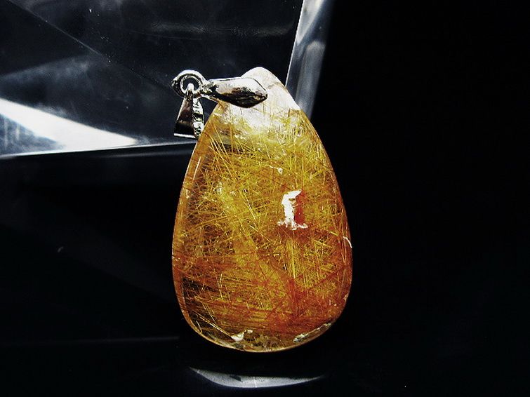 プラチナ入水晶 ペンダント [T12-1977] 1枚目