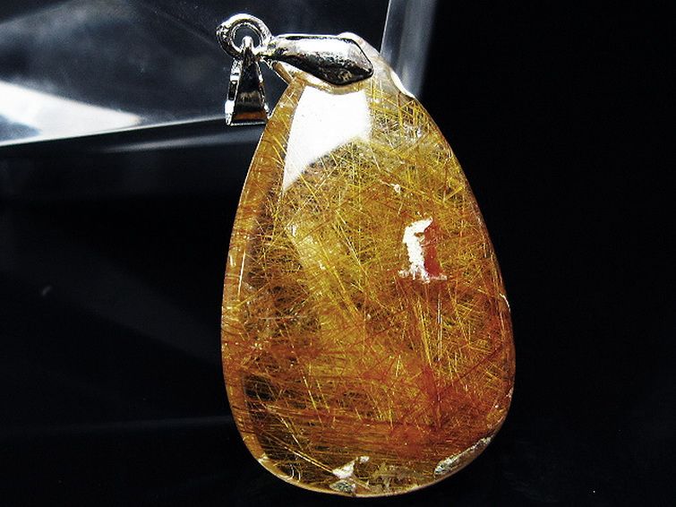 プラチナ入水晶 ペンダント [T12-1977] 2枚目