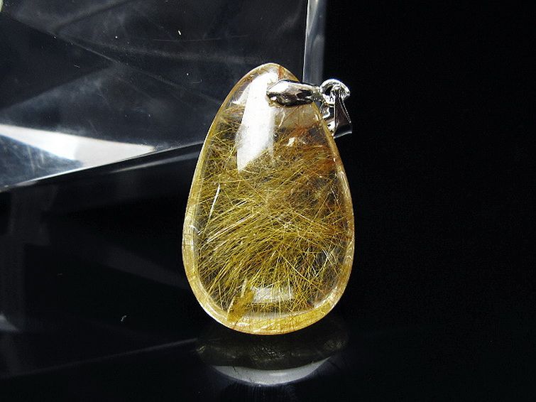 プラチナ入水晶 ペンダント [T12-1987] 1枚目