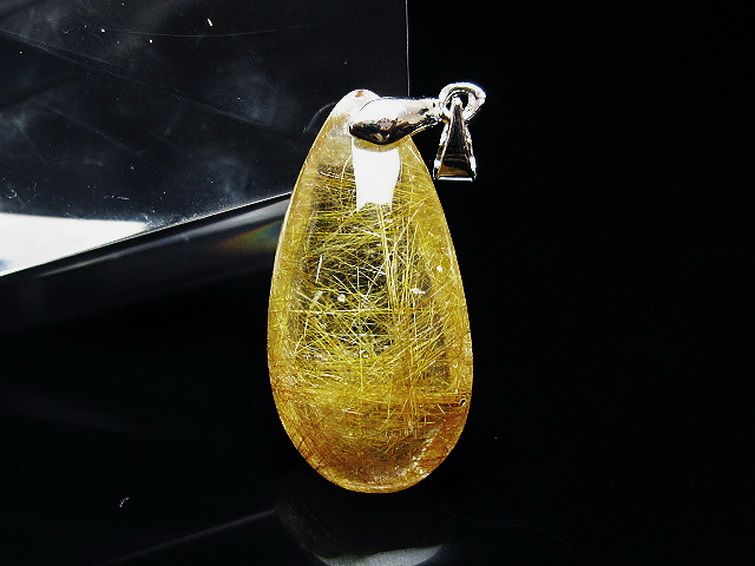 プラチナ入水晶 ペンダント [T12-1998] 1枚目