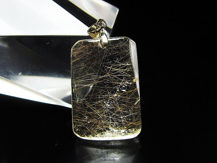 プラチナ入水晶 ペンダント [T12-2009] 1枚目